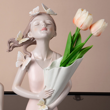 Cargar imagen en el visor de la galería, Beautiful Girl Flower Vase
