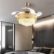 Carregar imagem no visualizador da galeria, Helena Smart Fan Chandelier Light- Minimalist Lighting
