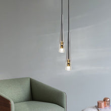 Load image into Gallery viewer, Minimalist Vintage Crystal Pendant Light
