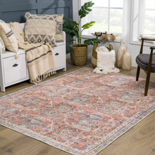 Load image into Gallery viewer, Urpi Rose &amp; Blue Washable Area Rug - Clearance
