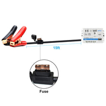 Cargar imagen en el visor de la galería, ACOPower 15W 12V Solar Charger Kit, 5A Charge Controller with Alligator Clips
