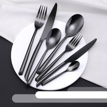 Cargar imagen en el visor de la galería, Kaya Black Cutlery Set
