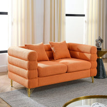 Cargar imagen en el visor de la galería, 3-seater + 2-seater Combination sofa.ORANGE teddy
