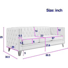 Carregar imagem no visualizador da galeria, 3-seater + 2-seater Combination sofa.BLACK VELVET
