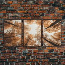 Carregar imagem no visualizador da galeria, Fall Art Print, Forest Wall Art, Trees Wall Art, Canvas Print, Wall Art, 3 Piece Wall Art, Tiny House Decor, Family Room Art, Ranch Decor
