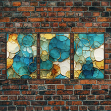Carregar imagem no visualizador da galeria, Abstract Art Print, Vibrant Wall Print, Canvas Print, Wall Art, 3 Piece Wall Art, Abstract Wall Art, Above Bed Art, Teen Girl Room Decor
