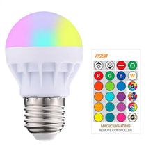 Carregar imagem no visualizador da galeria, 3W LED Bulb RGB Colorful Light for Indoor
