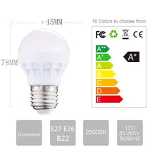 Carregar imagem no visualizador da galeria, 3W LED Bulb RGB Colorful Light for Indoor
