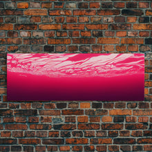 Load image into Gallery viewer, Beneath a pink ocean, cool abstract art fuchsia, Framed Canvas Print, Ready To Hang Wall Art, Framed Wall Art
