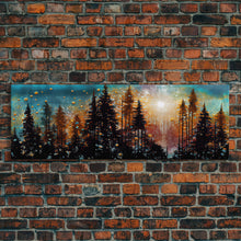 Carregar imagem no visualizador da galeria, Abstract Painting Of A Forest Fire, Canvas Print, Framed Canvas Art, Living Room Decor, Above Sofa Painting, Centerpiece Art
