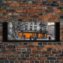 Cargar imagen en el visor de la galería, Closed Down Store Canvas Print, Buildings,Street Art, Fall, Autumn, Urban Art, Large Urban Art Print, Panoramic, Wall Art, Canvas Print
