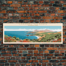 Cargar imagen en el visor de la galería, Channel Islands National Park Panoramic California Travel Art, National Park Print, Minimalist Travel Art, Midcentury Modern Style Landscape
