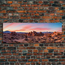 Load image into Gallery viewer, Panoramic of Joshua Tree National Park, Extra Large Wall Art, Panoramic Wall Art, Panoramic Print, Landscape Photography Landscape
