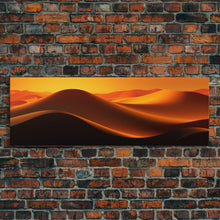 Carregar imagem no visualizador da galeria, Asbtract Art Deco Style Sand Dunes, Framed Canvas Print, Living Room Decor, MCM Style Art, Midcentury Modern, Minimalist Art
