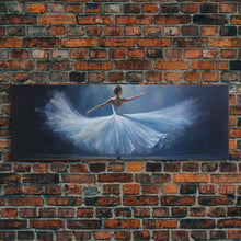 Load image into Gallery viewer, Ballerina Wall Art Watercolor Framed Canvas Print, Ballet Wall Decor, Ballet Prints, Ballerina Tutu and Slippers, Girl Room Nursery Art
