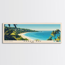 Carregar imagem no visualizador da galeria, Abaka Bay, Haiti Panoramic Print, Vacation Gift, Haiti Wall Art, Beach Painting, Beach Decor, Beach Or Lakehouse Art
