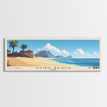 Carregar imagem no visualizador da galeria, Agiba Beach, Egypt Panoramic Print, Vacation Gift, Egypt Wall Art, Beach Painting, Beach Decor, Beach Or Lakehouse Art
