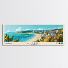 Carregar imagem no visualizador da galeria, Albena, Bulgaria Panoramic Beach Print, Vacation Gift, Bulgaria Wall Art, Framed Canvas Print, Framed Beach Painting
