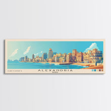 Carregar imagem no visualizador da galeria, Alexandria, Egypt Panoramic Beach Print, Vacation Gift, Egypt Wall Art, Beach Painting, Beach Decor, Beach Painting
