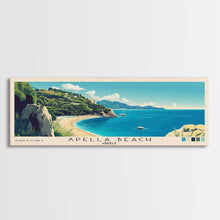 Carregar imagem no visualizador da galeria, Apella Beach, Greece Panoramic Print, Vacation Gift, Greece Wall Art, Vacation Wall Art, Vacatation Memories, Beach Decor, Beach Or Lakehouse Art
