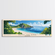 Carregar imagem no visualizador da galeria, Apo Island, Philippines Panoramic Print, Vacation Gift, Philippines Wall Art, Beach Painting, Beach Decor, Beach Or Lakehouse Art
