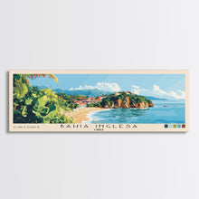 Carregar imagem no visualizador da galeria, Bahia Inglesa, Chile Panoramic Beach Print, Vacation Gift, Chile Wall Art, Framed Canvas Print, Framed Beach Painting
