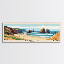 Load image into Gallery viewer, Bandon, Oregon Panoramic Print, Vacation Gift, Oregon Wall Art, Vacation Wall Art, Vacatation Memories, Beach Decor, Beach Or Lakehouse Art
