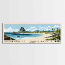 Load image into Gallery viewer, Barú Peninsula-Island, Colombia Panoramic Print, Vacation Gift, Colombia Wall Art, Vacation Wall Art, Vacatation Memories, Beach Decor, Beach Or Lakehouse Art
