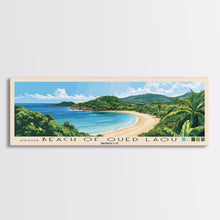 Carregar imagem no visualizador da galeria, Beach of Oued Laou, Morocco Panoramic Print, Vacation Gift, Morocco Wall Art, Beach Painting, Beach Decor, Beach Or Lakehouse Art
