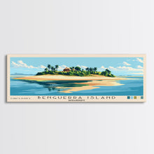 Load image into Gallery viewer, Benguerra Island, Mozambique Panoramic Print, Vacation Gift, Mozambique Wall Art, Beach Painting, Beach Decor, Large Wall Art, Wood Frame Art
