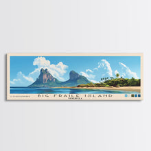 Cargar imagen en el visor de la galería, Big Fraile Island, Venezuela Panoramic Beach Print, Vacation Gift, Venezuela Wall Art, Framed Canvas Print, Framed Beach Painting
