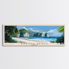 Carregar imagem no visualizador da galeria, Bwanna Beach, Indonesia Panoramic Beach Print, Vacation Gift, Indonesia Wall Art, Framed Canvas Print, Framed Beach Painting
