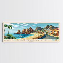 Carregar imagem no visualizador da galeria, Cabo San Lucas, Mexico Panoramic Print, Vacation Gift, Mexico Wall Art, Beach Painting, Beach Decor, Beach Or Lakehouse Art
