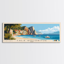 Carregar imagem no visualizador da galeria, Cala Goloritzé, Italy Panoramic Print, Vacation Gift, Italy Wall Art, Vacation Wall Art, Vacatation Memories, Beach Decor, Beach Or Lakehouse Art
