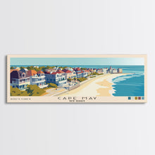 Carregar imagem no visualizador da galeria, Cape May, New Jersey Panoramic Beach Print, Vacation Gift, New Jersey Wall Art, Beach Painting, Beach Decor, Beach Painting
