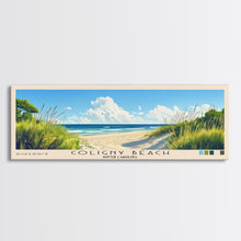 Load image into Gallery viewer, Coligny Beach, South Carolina Panoramic Print, Vacation Gift, South Carolina Wall Art, Beach Painting, Beach Decor, Beach Or Lakehouse Art

