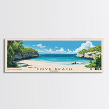 Load image into Gallery viewer, Cove Beach, Bahamas Panoramic Print, Vacation Gift, Bahamas Wall Art, Vacation Wall Art, Vacatation Memories, Beach Decor, Beach Or Lakehouse Art
