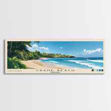Load image into Gallery viewer, Crane Beach, Barbados Panoramic Beach Print, Vacation Gift, Barbados Wall Art, Beach Painting, Beach Decor, Beach Painting
