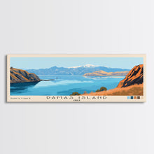 Load image into Gallery viewer, Damas Island, Chile Panoramic Print, Vacation Gift, Chile Wall Art, Beach Painting, Beach Decor, Large Wall Art, Wood Frame Art
