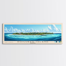 Load image into Gallery viewer, Dhigurah Island, Maldives Panoramic Beach Print, Vacation Gift, Maldives Wall Art, Beach Painting, Beach Decor, Beach Painting
