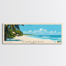 Load image into Gallery viewer, Diani Beach, Kenya Panoramic Print, Vacation Gift, Kenya Wall Art, Beach Painting, Beach Decor, Large Wall Art, Wood Frame Art
