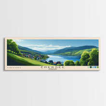 Load image into Gallery viewer, Edersee, Germany Panoramic Print, Vacation Gift, Germany Wall Art, Beach Painting, Beach Decor, Large Wall Art, Wood Frame Art
