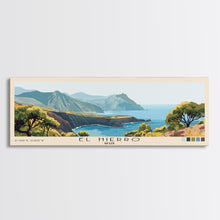 Load image into Gallery viewer, El Hierro, Spain Panoramic Print, Vacation Gift, Spain Wall Art, Beach Painting, Beach Decor, Beach Or Lakehouse Art
