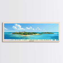 Load image into Gallery viewer, Elbow Cay, Abaco Islands, Bahamas Panoramic Print, Vacation Gift, Bahamas Wall Art, Beach Painting, Beach Decor, Beach Or Lakehouse Art
