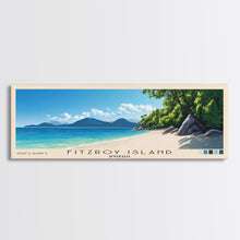 Cargar imagen en el visor de la galería, Fitzroy Island, Australia Panoramic Print, Vacation Gift, Australia Wall Art, Beach Painting, Beach Decor, Beach Or Lakehouse Art
