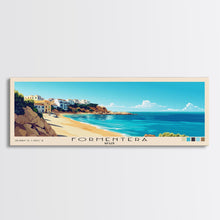 Carregar imagem no visualizador da galeria, Formentera, Spain Panoramic Beach Print, Vacation Gift, Spain Wall Art, Beach Painting, Beach Decor, Beach Painting
