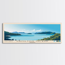 Cargar imagen en el visor de la galería, Hamilton Island, Australia Panoramic Beach Print, Vacation Gift, Australia Wall Art, Beach Painting, Beach Decor, Beach Painting
