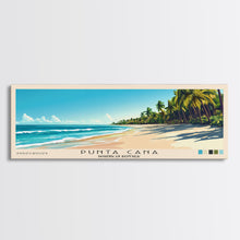 Cargar imagen en el visor de la galería, Punta Cana, Dominican Republic Panoramic Print, Vacation Gift, Dominican Republic Wall Art, Vacation Wall Art, Vacatation Memories, Beach Decor, Beach Or Lakehouse Art
