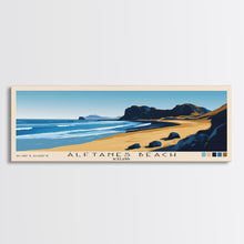 Carregar imagem no visualizador da galeria, Álftanes Beach, Iceland Panoramic Print, Vacation Gift, Iceland Wall Art, Beach Painting, Beach Decor, Large Wall Art, Wood Frame Art
