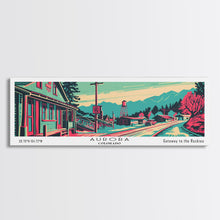 Carregar imagem no visualizador da galeria, Aurora Colorado Panoramic Travel Poster Canvas Print
